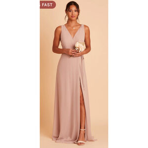 Birdy Grey Minae Dress in Taupe Chiffon NWT Small